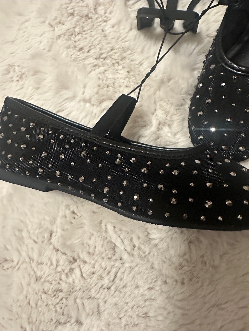 Madden NYC Black Studded Mary Jane Flats Girls 13 - Picture 2 of 4